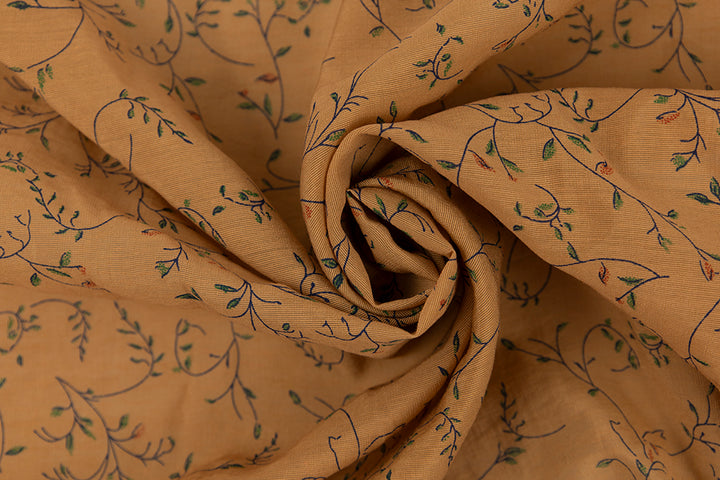 Italian Viscose Print - Ambra Vines