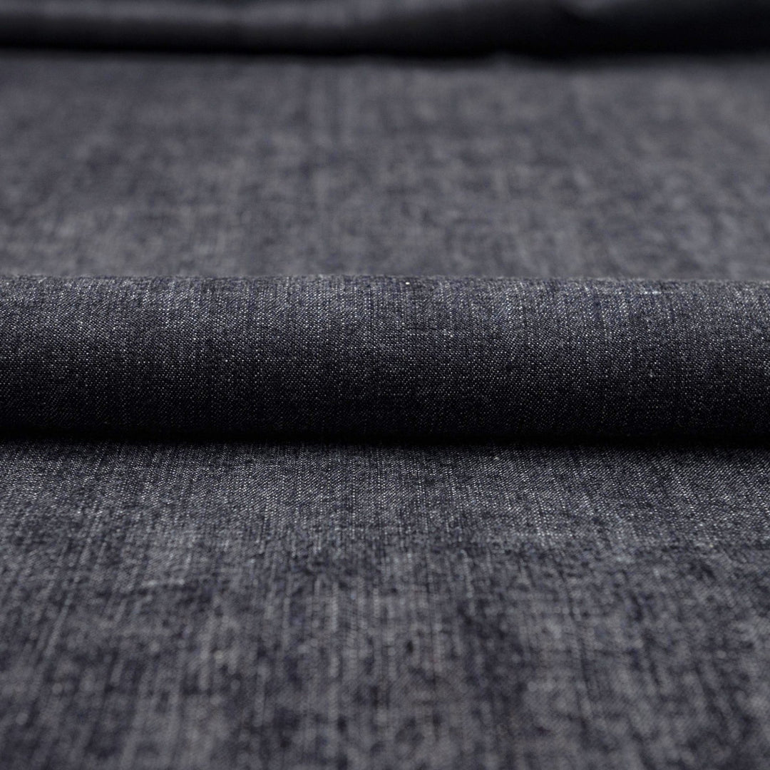 Self-edged denim fabric - medium weight cotton for durable sewing projects