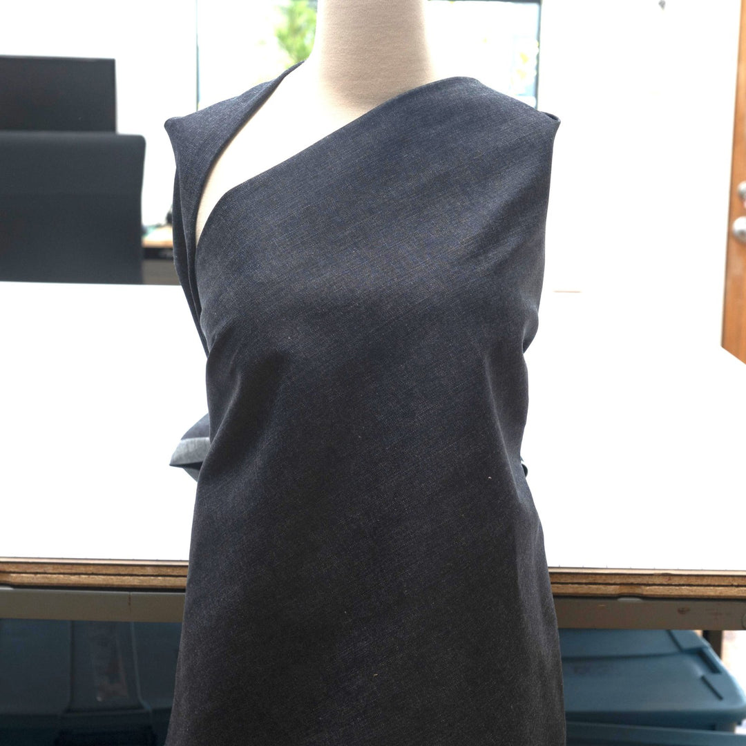 Self-edged denim fabric - medium weight cotton for durable sewing projects