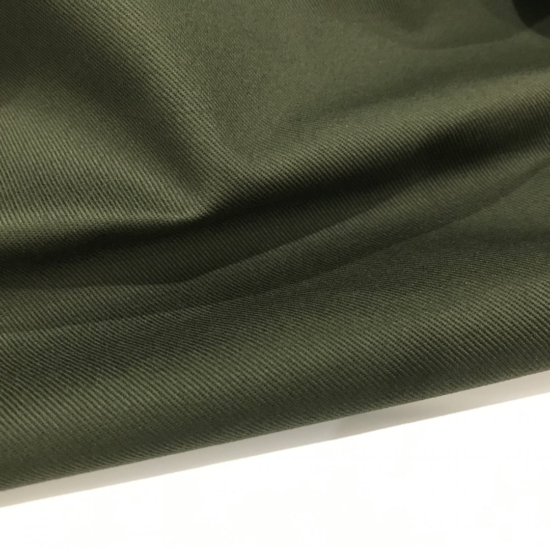 Bull Denim Twill Jalapeño – 100% cotton green twill fabric, 10 oz, 54 inches wide for sewing jackets, jeans, and aprons