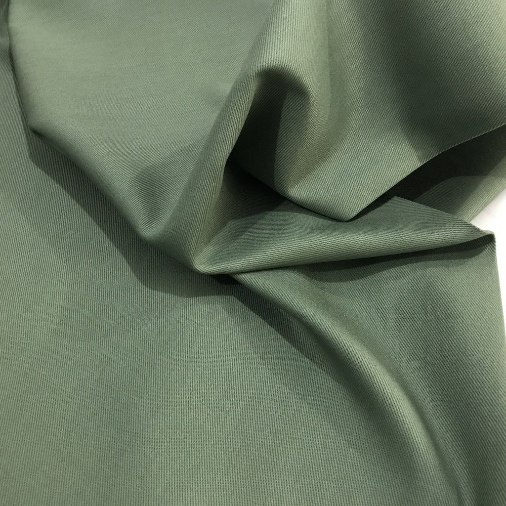 Twill Ventana Twill Evergreen 100% cotton mid-weight fabric for sewing jackets and pants