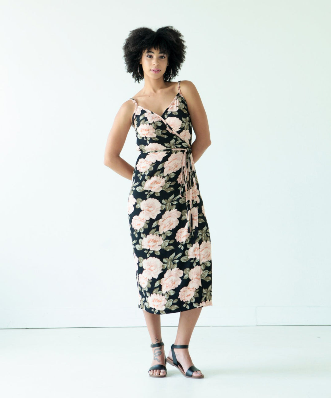 True Bias Calvin Wrap Dress & Top sewing pattern – adjustable wrap top and mid-calf dress