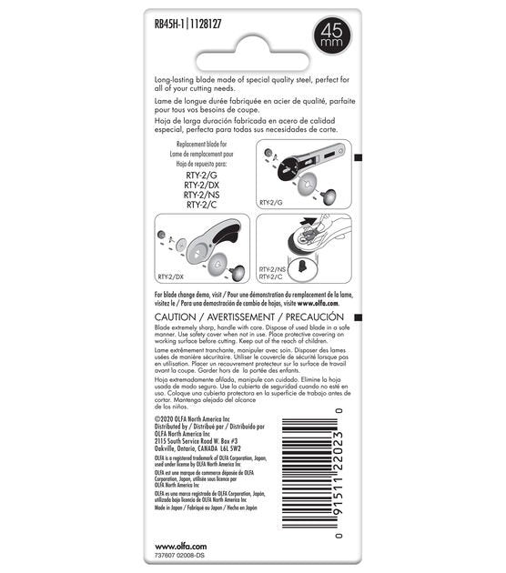 Olfa Endurance Rotary Blade – 45mm Refill | Long-Lasting Sharp Blade for Quilting & Sewing