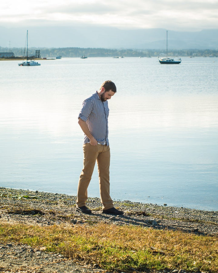 Thread Theory Fulford Jeans sewing pattern classic straight-leg denim jeans with high-rise waistband and durable construction