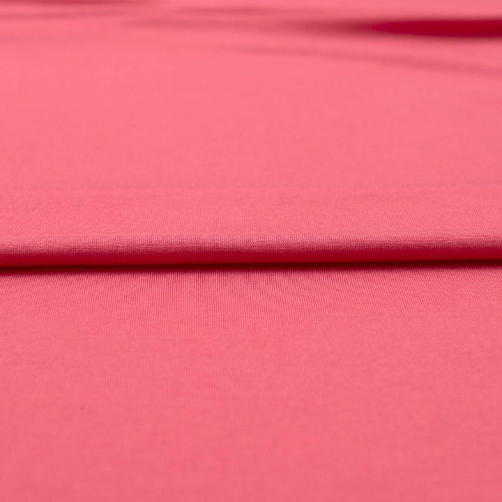94% Modal 6% Spandex Jersey in Coral - Flowy Drapey Knit for Dresses