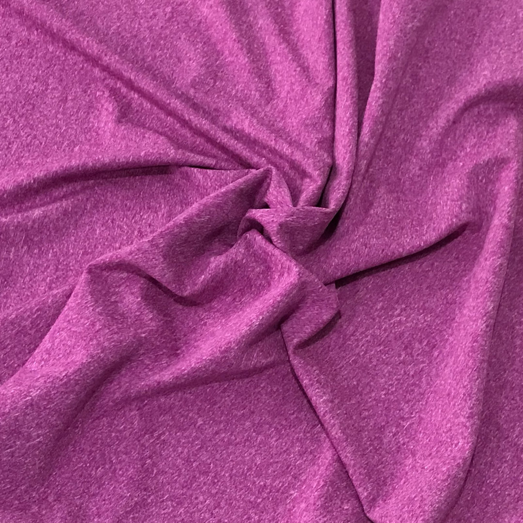 Heathered Magenta Stretch Supplex Fabric for Activewear