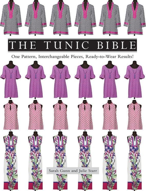 The Tunic Bible sewing pattern by Sarah Gunn and Julie Starr with multiple collar and sleeve options