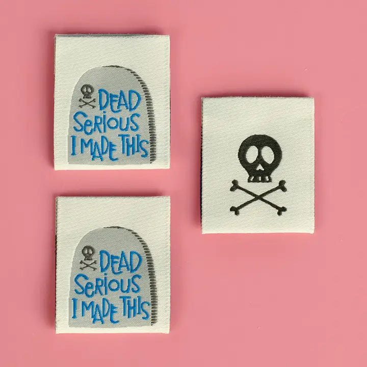 Kati Cupcake Sewing Labels - Dead Serious