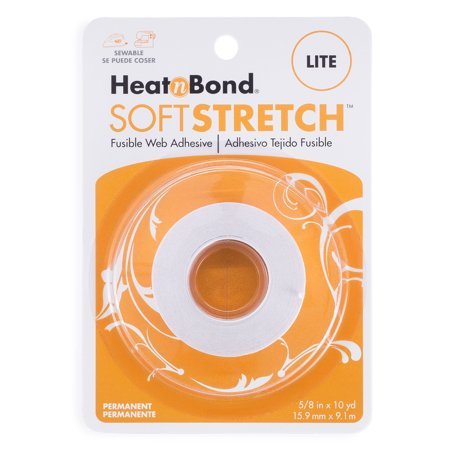 Heat n Bond Soft Stretch Lite – Iron-On Adhesive for Knits and Stretchy Fabrics Without Bulk