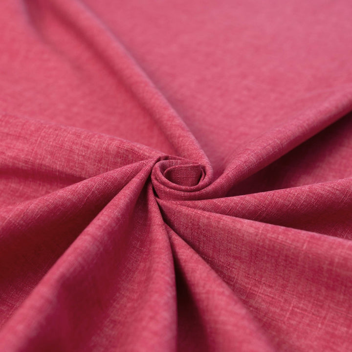 Japanese Dobby Heathered in Cranberry cotton fabric with textured weave