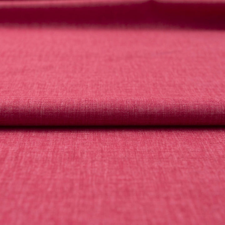 Japanese Dobby Heathered in Cranberry cotton fabric with textured weave
