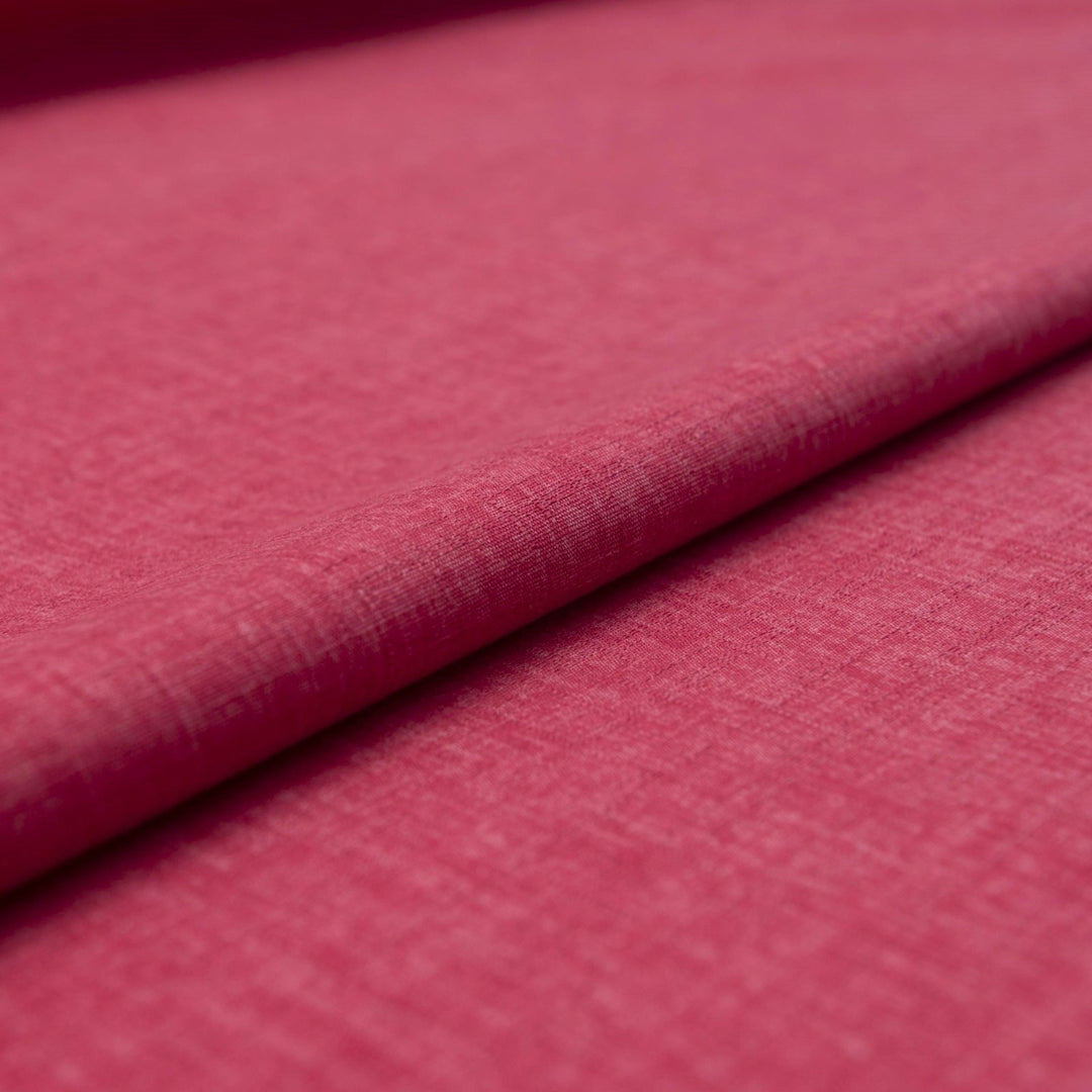 Japanese Dobby Heathered in Cranberry cotton fabric with textured weave