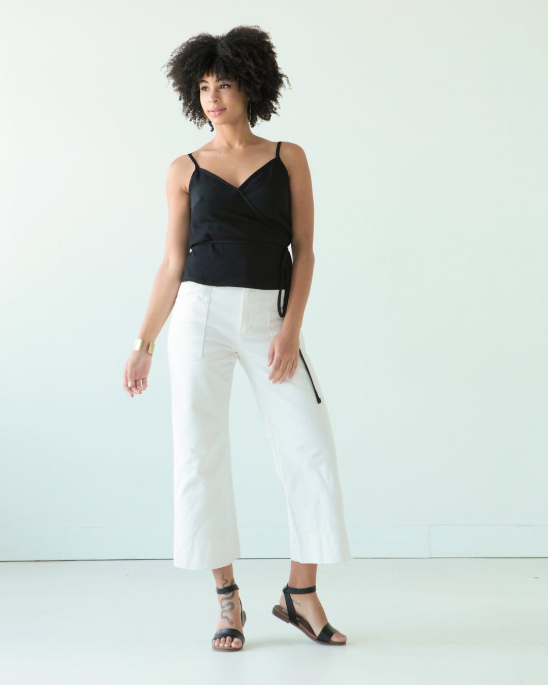 True Bias Calvin Wrap Dress & Top sewing pattern – adjustable wrap top and mid-calf dress