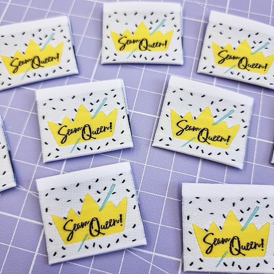 SA Labels Seam Queen garment tags for confident sewists and handmade clothing pride