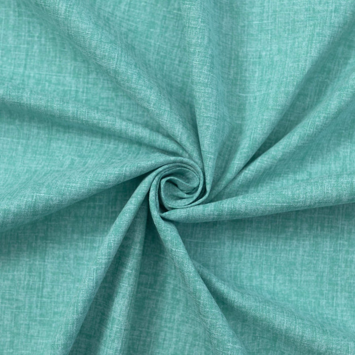 Japanese Dobby Heathered in Teal cotton fabric with textured weave