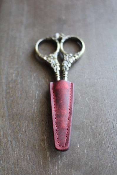 Leather Scissor Sheath - 3 Colors