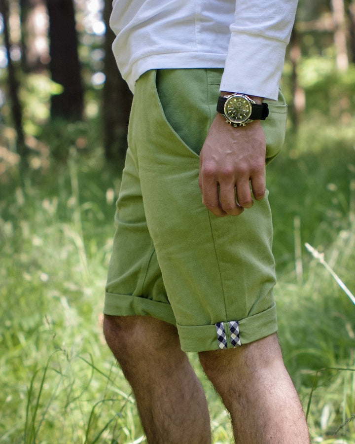 Thread Theory Jedediah Pants sewing pattern slim chino-style trousers and knee-length shorts with pockets and flat-felled seams