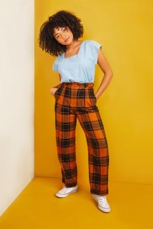 Friday Pattern Co Square Neck Top sewing pattern boxy dolman sleeve top in knit or woven fabric