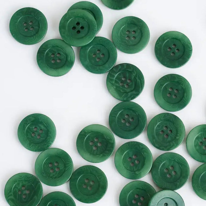 Corozo Nut Buttons Juniper - 3  sizes (20L, 30L, 40L)