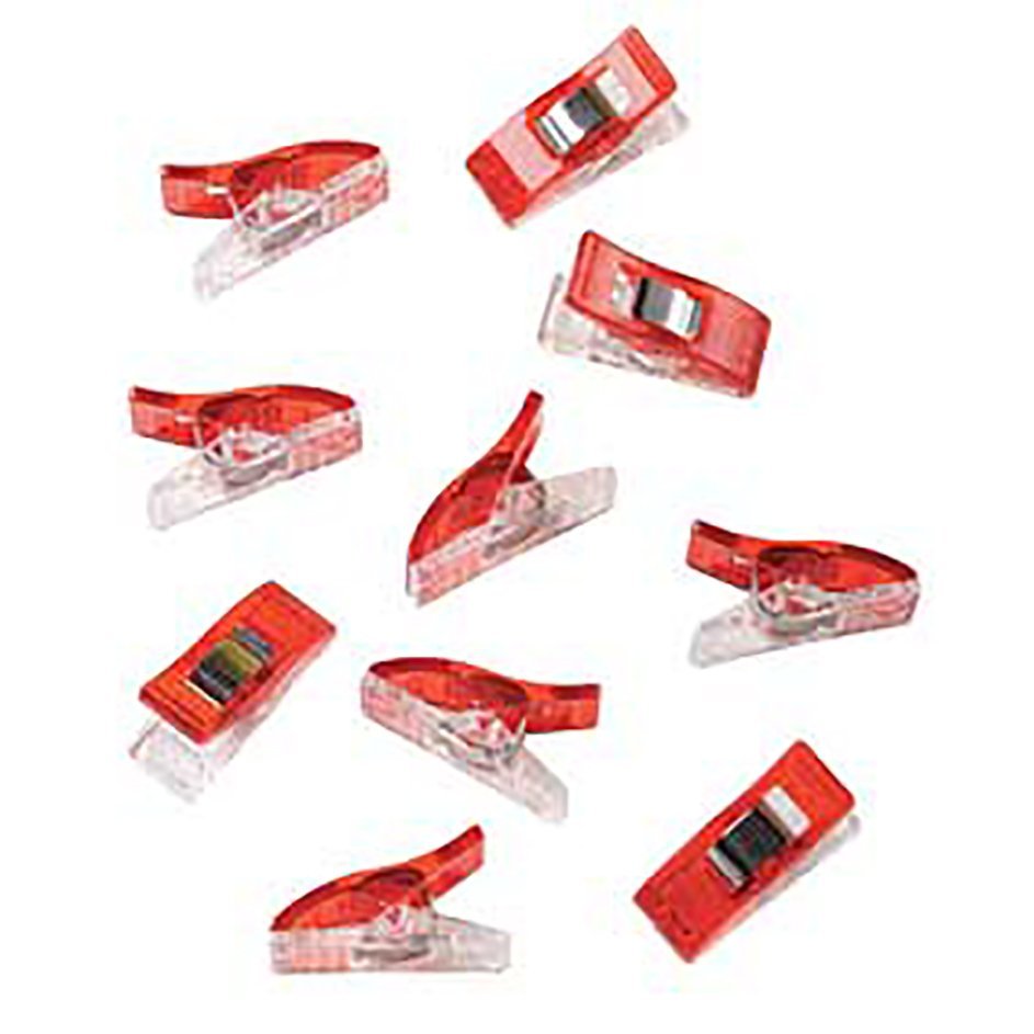 Clover Wonder Clips – 10 Pack | No-Pin Fabric Clips for Sewing, Quilting & Crafts