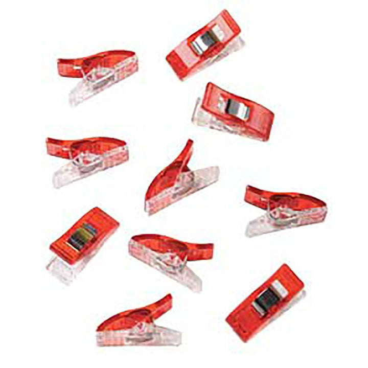 Clover Wonder Clips – 10 Pack | No-Pin Fabric Clips for Sewing, Quilting & Crafts