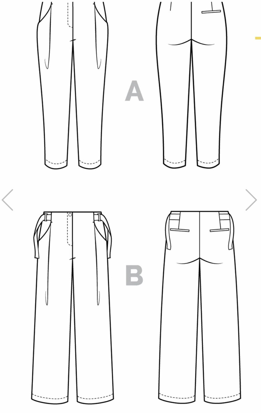 Create elegant, high-waisted pleated trousers with the Closet Core Mitchell Pattern. Featuring deep front pleats, angled pockets, tapered or wide-leg options, and optional waist tie, this sewing pattern is perfect for polished everyday wear.