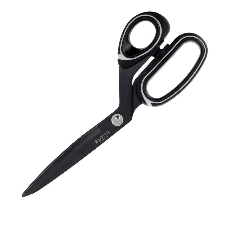 Bohin 10-1/4 inch professional scissors with titanium-coated stainless steel blades