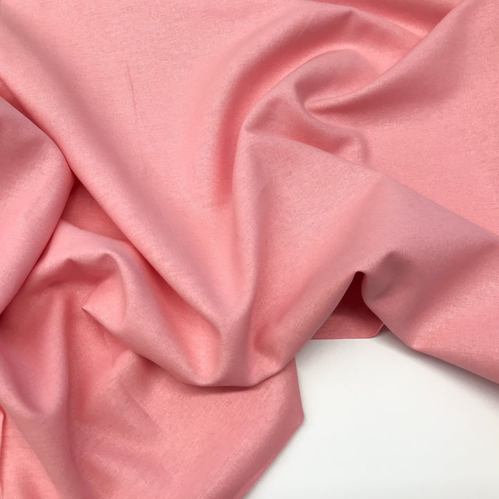 "Brussels Washer Linen in Pink color – 55% linen 45% rayon blend, medium weight, perfect for apparel sewing"

