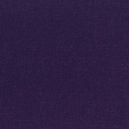 Brussels Washer Linen Dark Purple – medium-weight 55% linen 45% rayon fabric with rich drape, perfect for dresses, skirts, and tops.