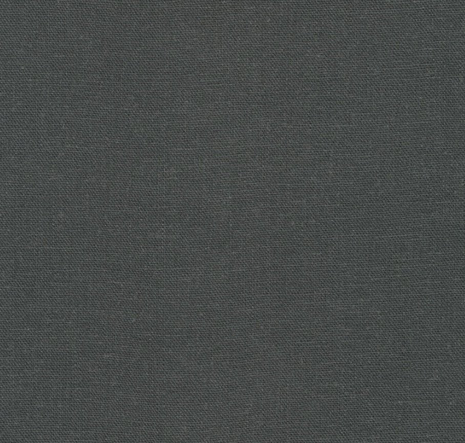Deep-colored Brussels Washer Linen fabric, 55% linen and 45% rayon, medium weight with a soft drape, ideal for dresses, skirts, and tops.

