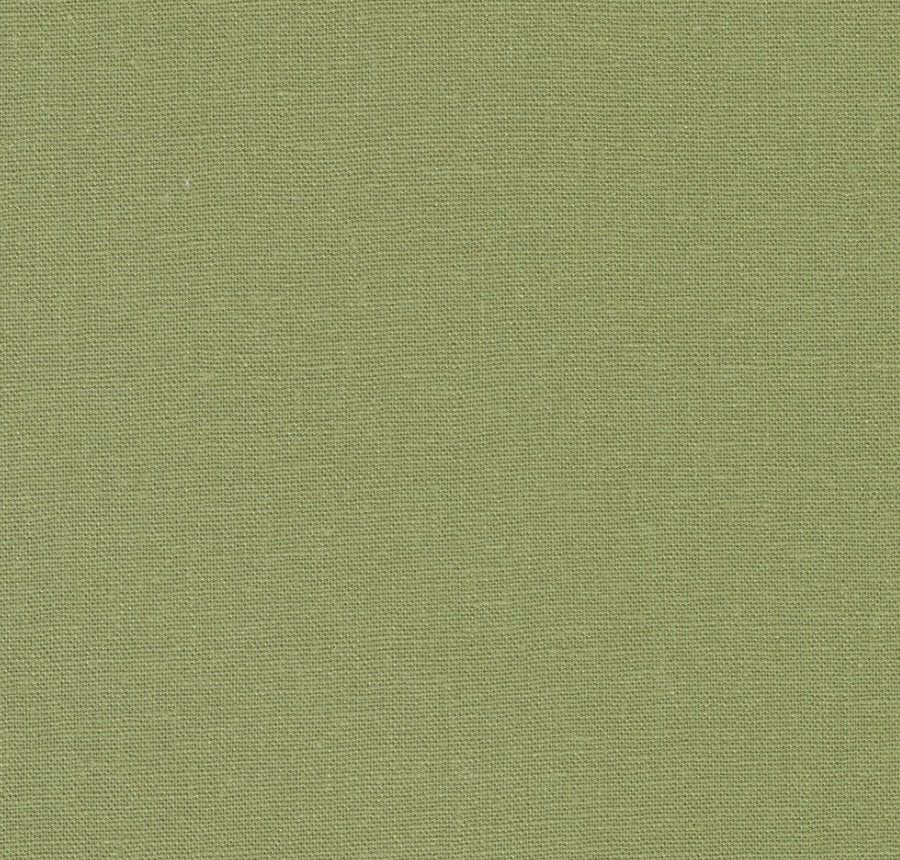 "Brussels Washer Linen – Jungle green fabric, 55% linen 45% rayon blend, medium weight sewing material"

