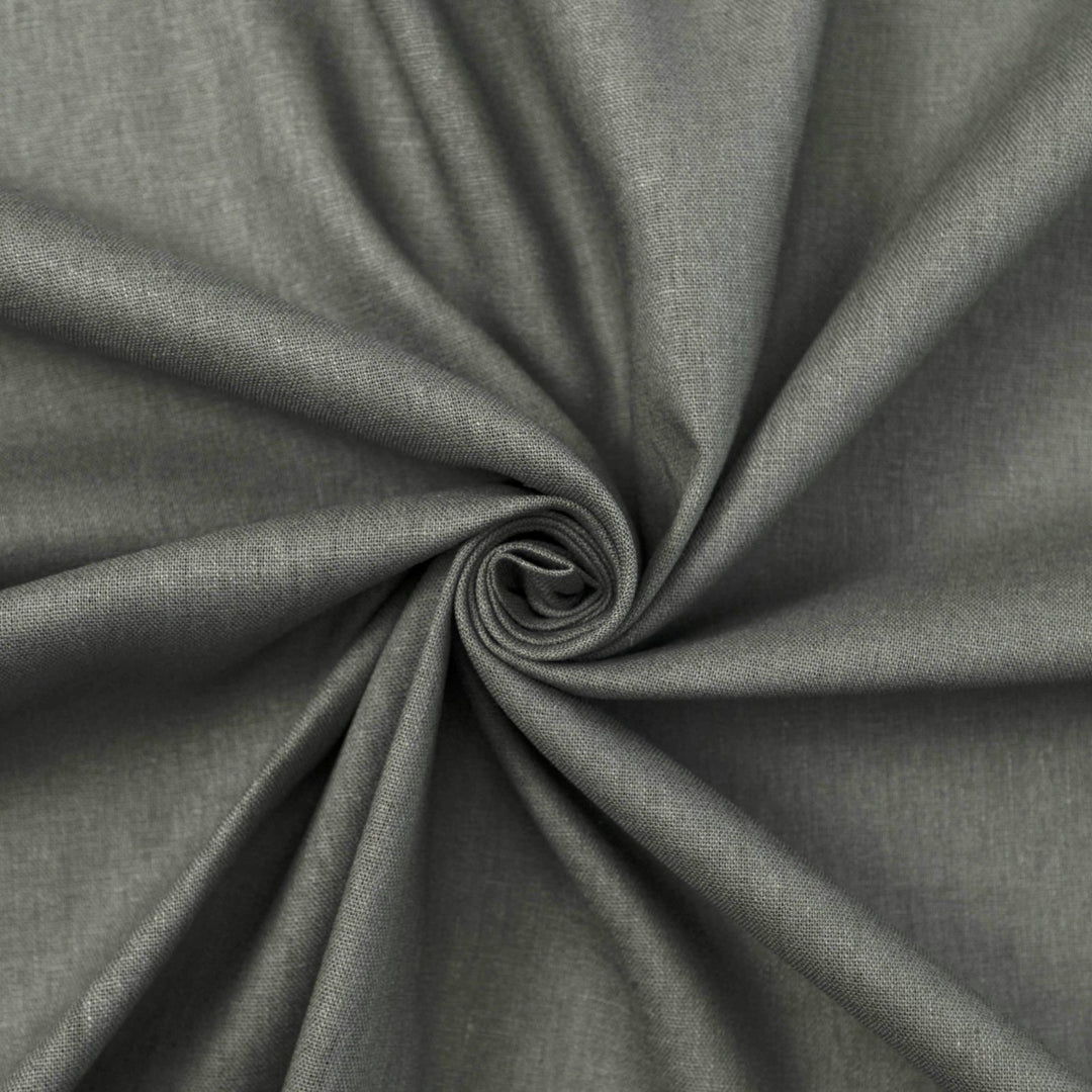 Brussels Washer Linen fabric in kelp color, medium-weight linen and rayon blend with natural texture and soft drape

