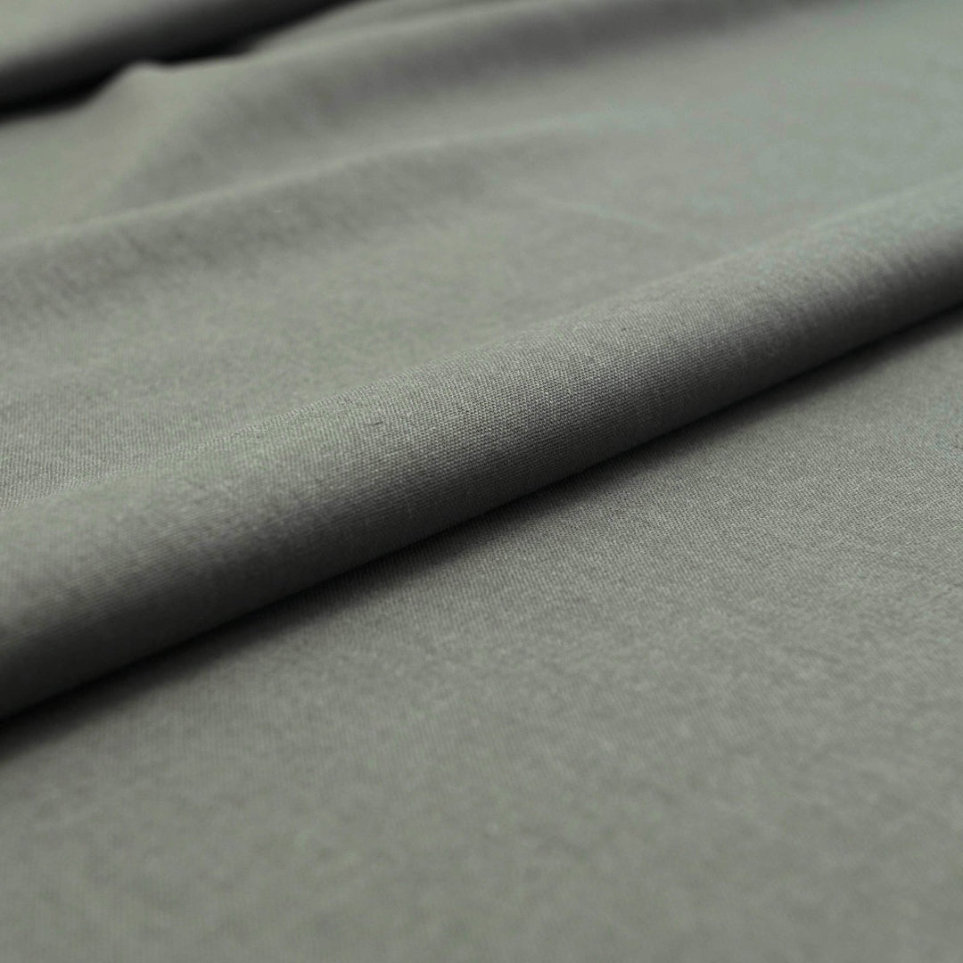 Brussels Washer Linen fabric in kelp color, medium-weight linen and rayon blend with natural texture and soft drape


