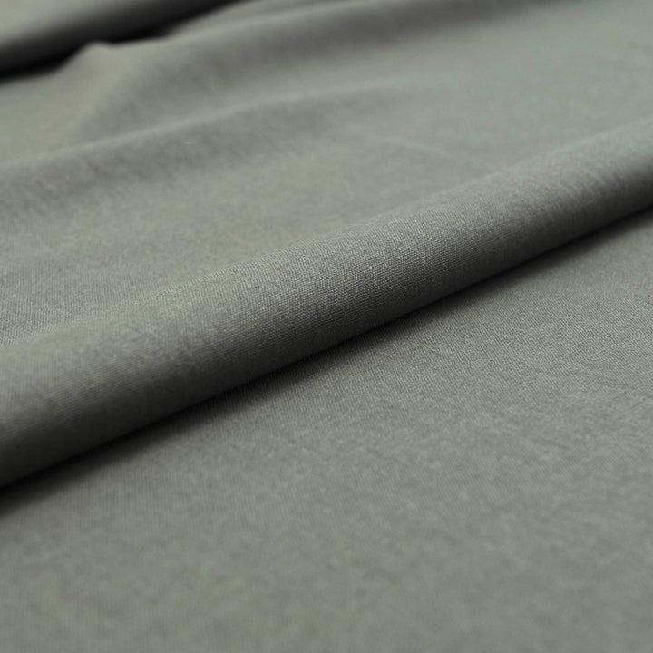 Brussels Washer Linen fabric in kelp color, medium-weight linen and rayon blend with natural texture and soft drape

