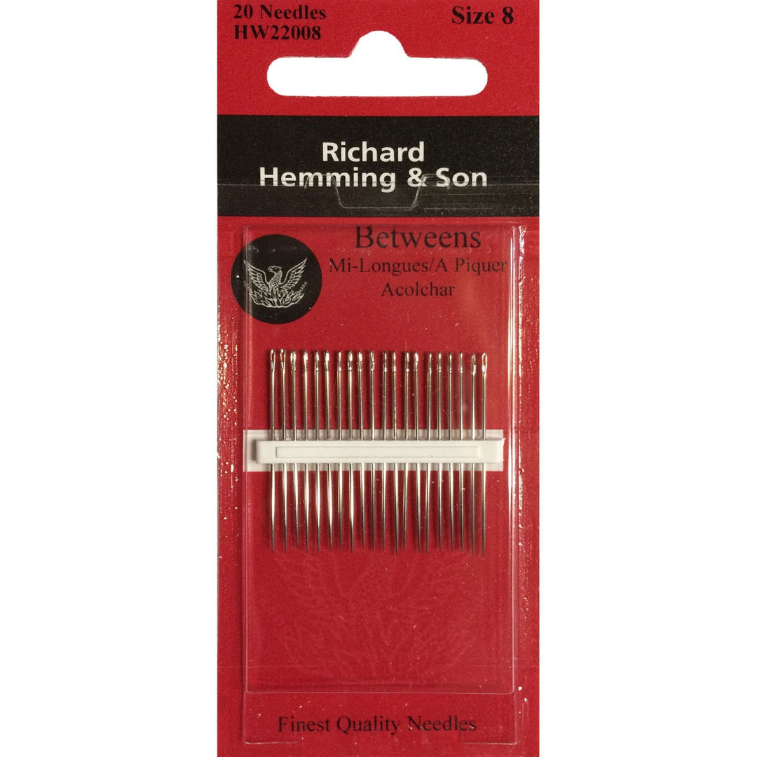 Richard Hemming & Son Betweens Needles size 8 quilting needle pack