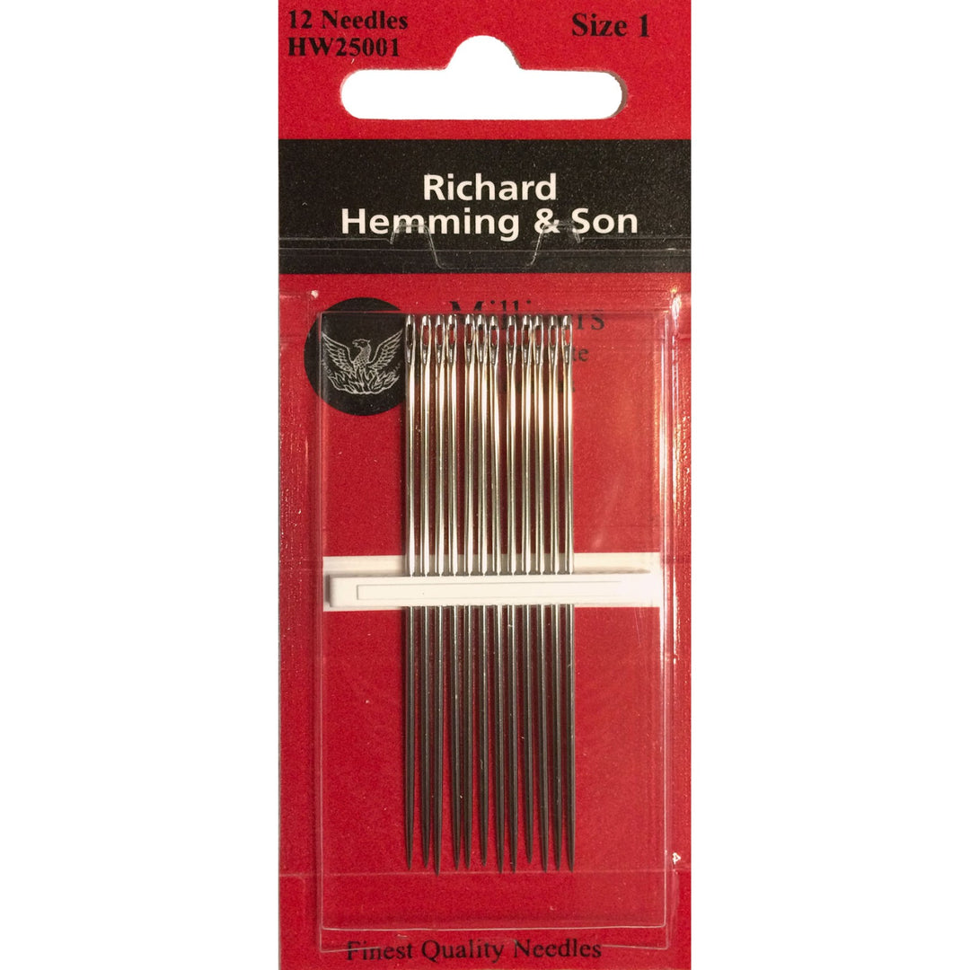 Richard Hemming & Son Milliners Needles size 1 pack