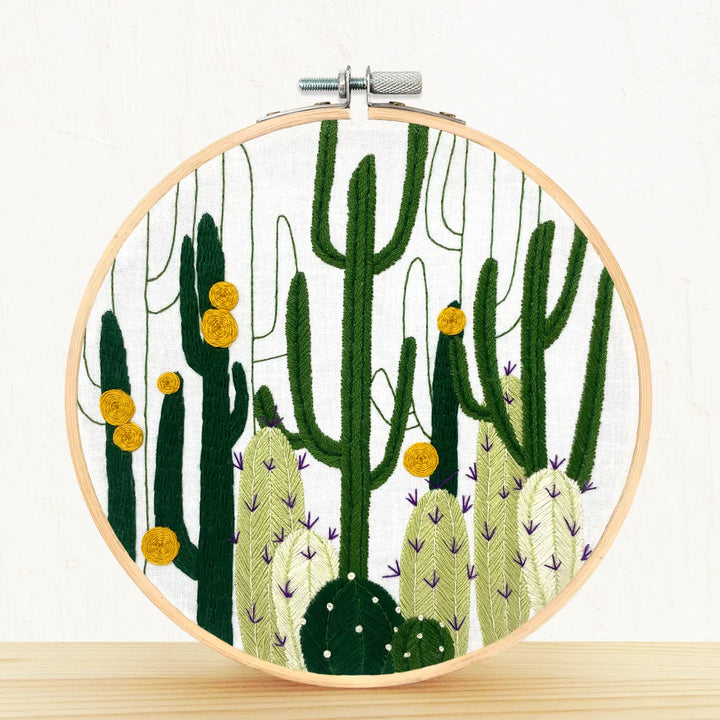 Embroidery Kit - Cactus Bloom