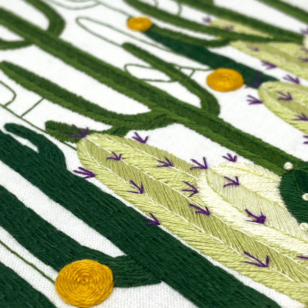 Embroidery Kit - Cactus Bloom