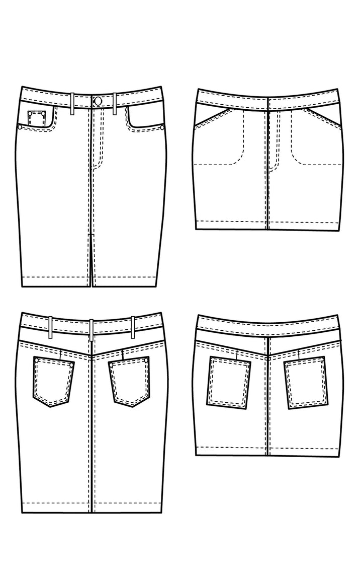 Pattern - Cashmerette - Ellis Denim Skirt