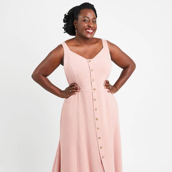 Cashmerette Holyoke Maxi Dress & Skirt Pattern – elastic waist maxi dress and full-length skirt sewing pattern