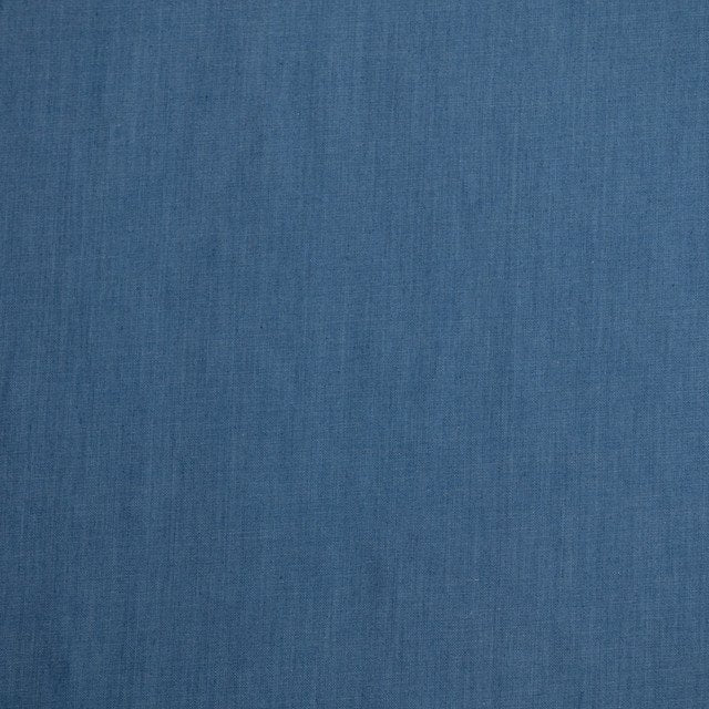 Indigo Chambray Shirting Fabric - 100% Cotton 54-Inch Wide Deadstock Material for Shirts and Dresses