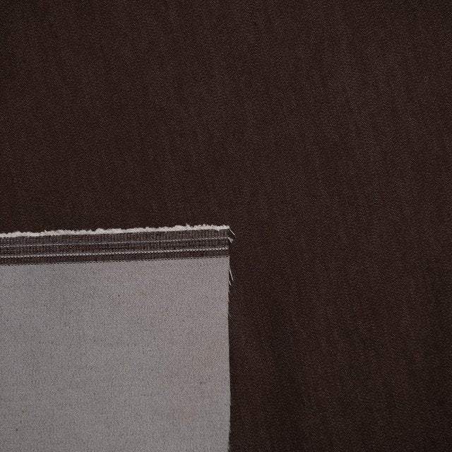 Toasted Brown Chambray Shirting Fabric - 100% Cotton, 54-Inch Wide, Deadstock Material for Shirts and Dresses