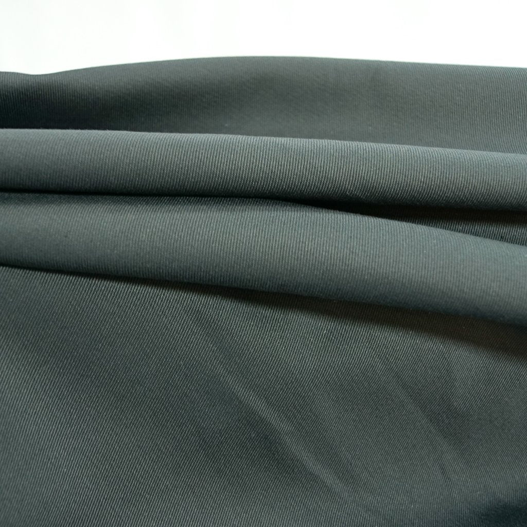 Chino Twill Stretch Charcoal – 97% cotton, 3% Lycra, 8 oz medium-weight stretch fabric, 53/54 inches wide for sewing skirts, trousers, and blazers