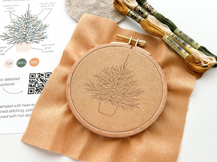 Christmas Tree Embroidery Kit, Beginner Embroidery Diy Kit