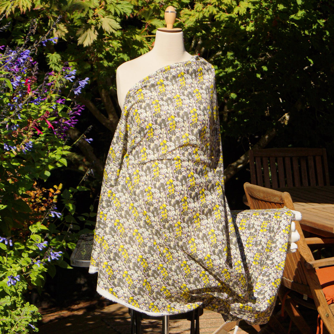 Japanese Cotton - "Imaginary Nature" - Olive-Gray