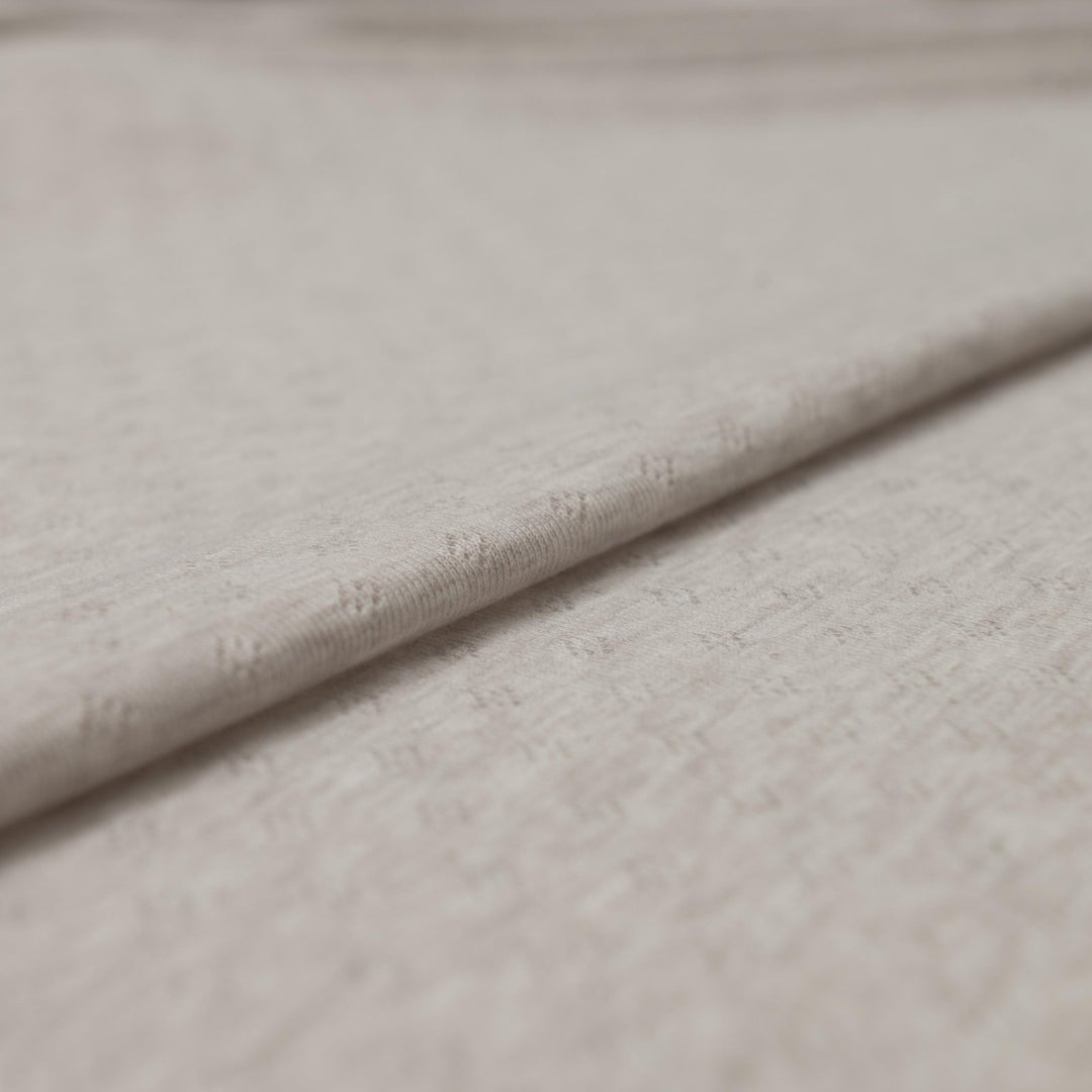 Sand Mélange Cotton Pointelle Knit - Lightweight Openwork Summer Fabric
