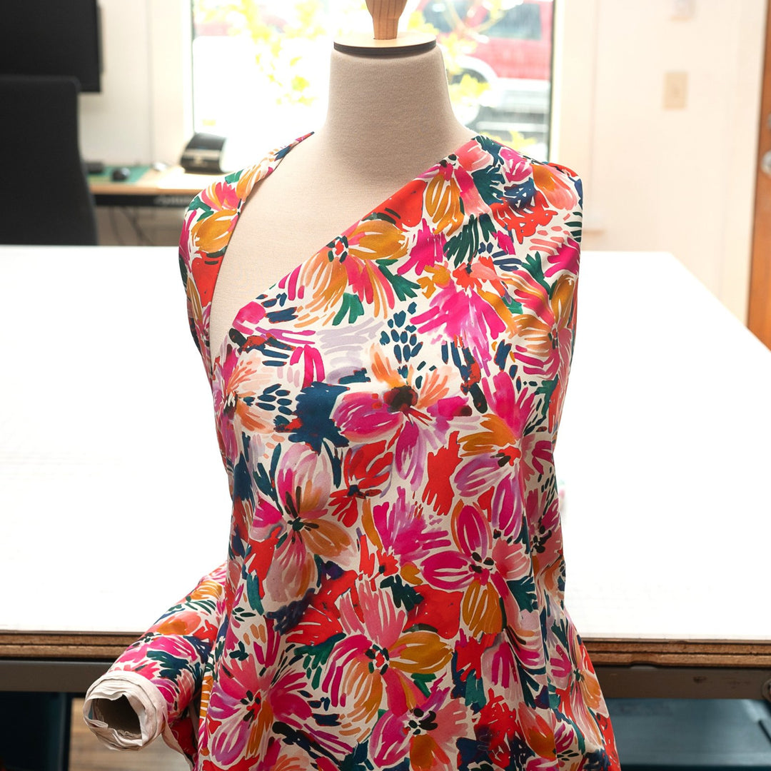 Cotton Poplin - "Bright Watercolor"