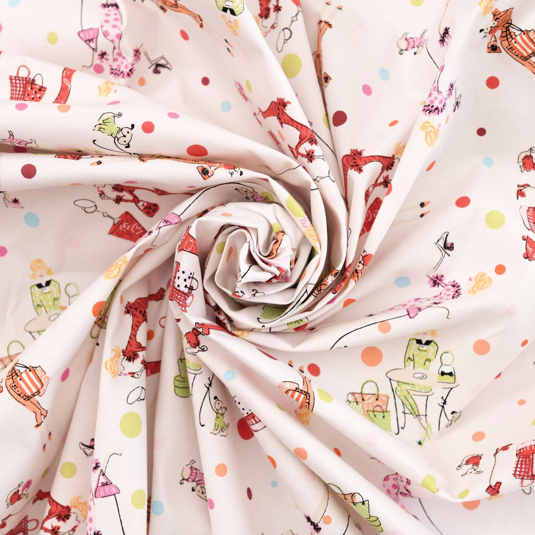 Sew sophistication with Cotton Poplin - "Elegance Diva"! This 100% cotton deadstock fabric (49" wide) is perfect 