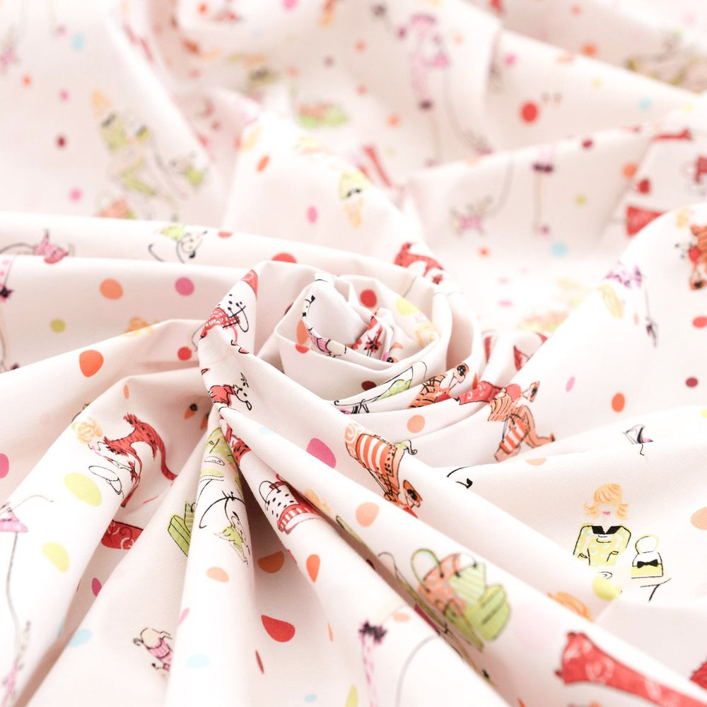 Sew sophistication with Cotton Poplin - "Elegance Diva"! This 100% cotton deadstock fabric (49" wide) is perfect 