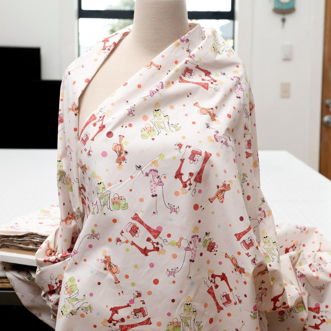 Sew sophistication with Cotton Poplin - "Elegance Diva"! This 100% cotton deadstock fabric (49" wide) is perfect 